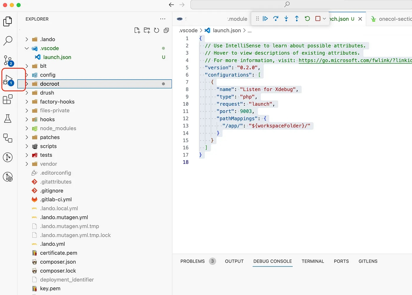 Start XDebug